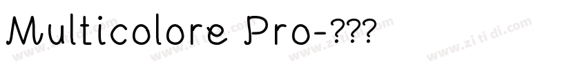 Multicolore Pro字体转换